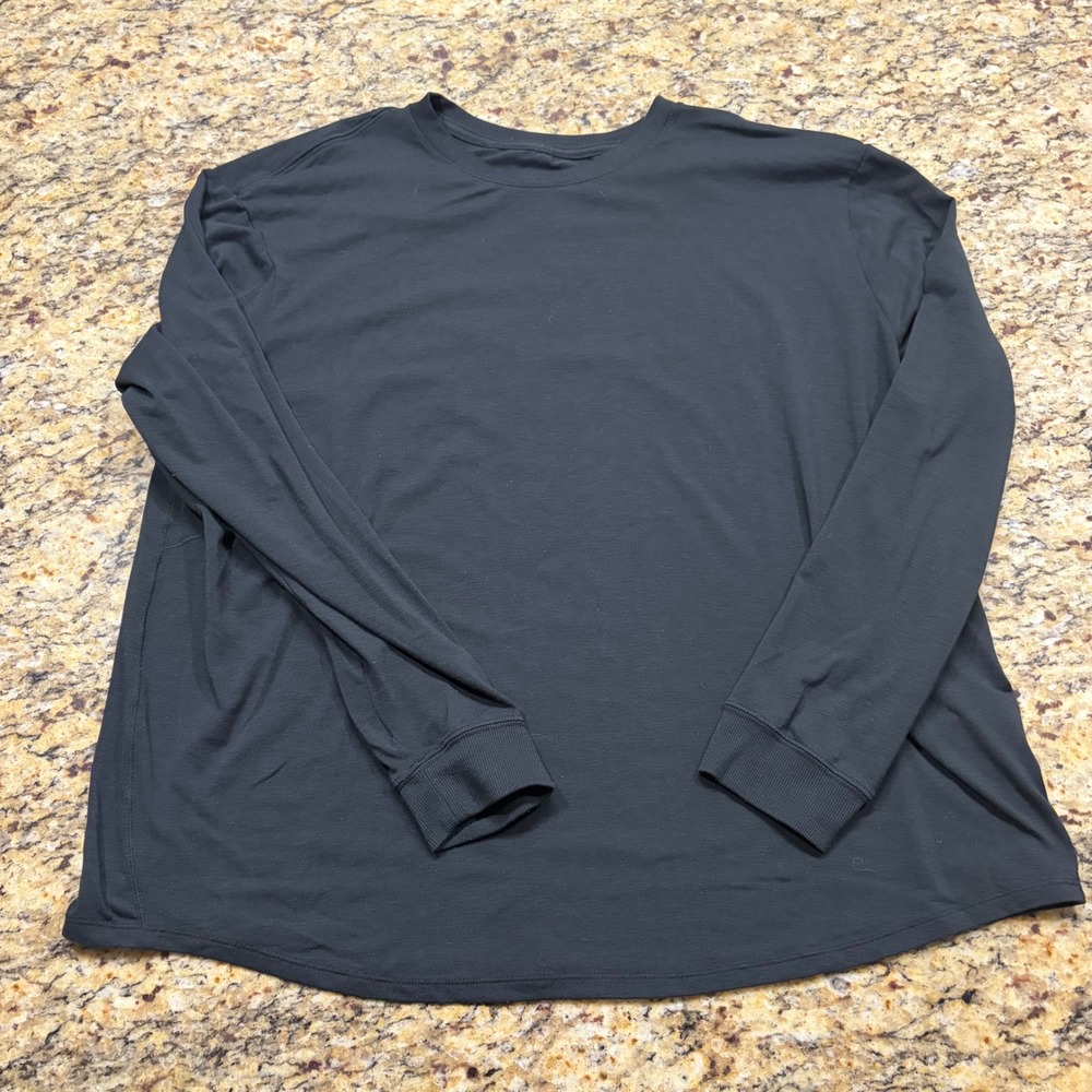 Nike One Dri-FIT Mens Long Sleeve Training Top Black Large ws